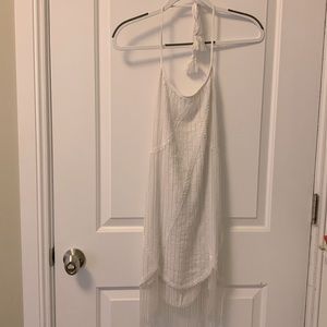 Unique beaded white party dress, 1920’s style